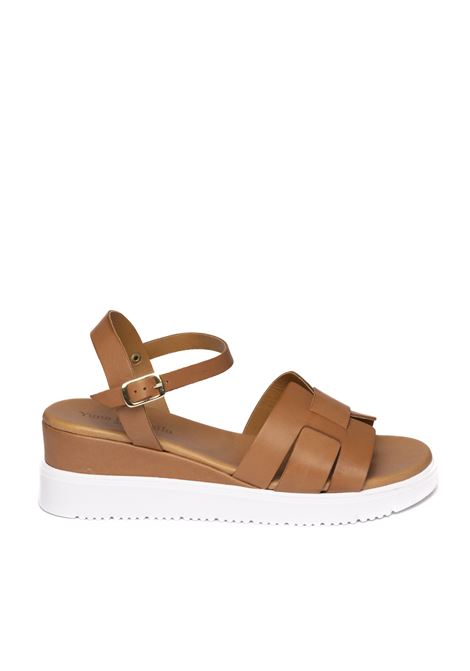 Tan leather sandal YUNA MARSELLA | FZ-318VIT-CUOIO